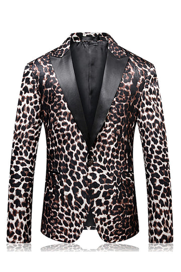 Leopard Peak Lapel 2-piece Men's Prom Suits